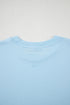Soft Stretch Solid Crew Neck Rolled Cuff Relaxed Tee